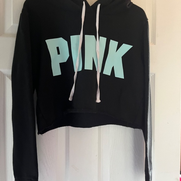Victoria Secrets PINK crop top hoodie - Picture 2 of 2